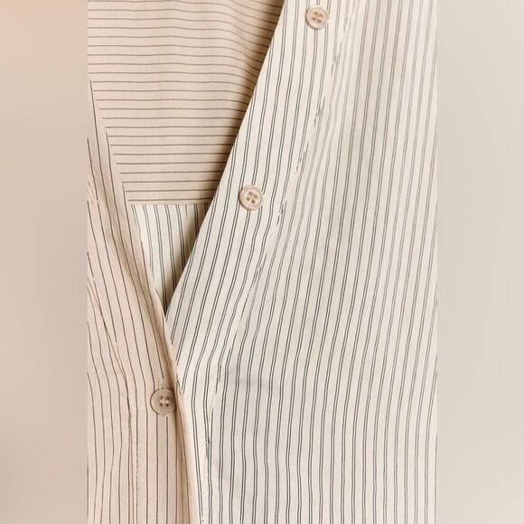 ZARA STRIPED SHIRT DRESS ZW COLLECTION - Picture 9 of 11